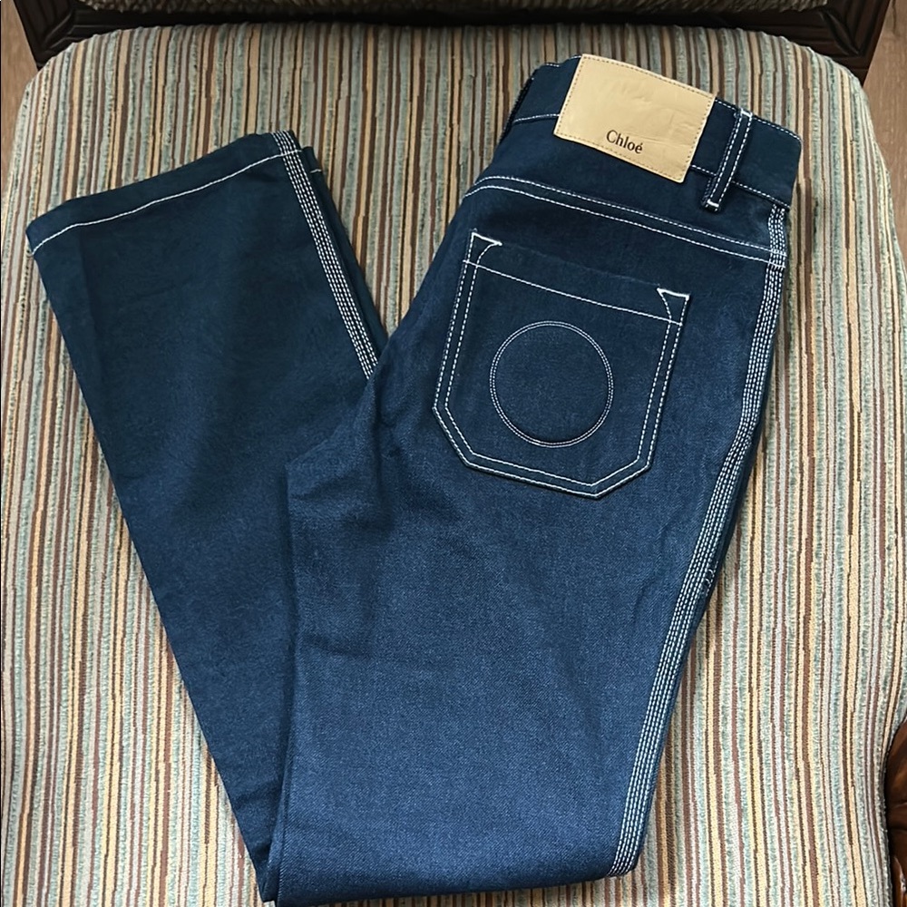 Chloé Dark Blue Jeans